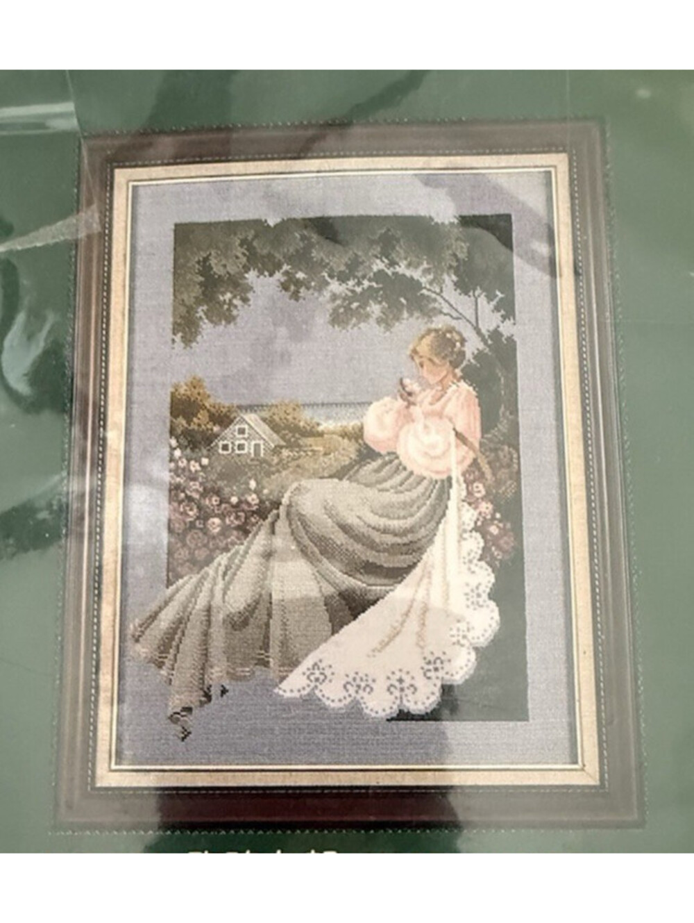 Nantucket Rose Girl Counted Cross Stitch Kit HUGE 23.6" x 31.5" Canvas All Floss